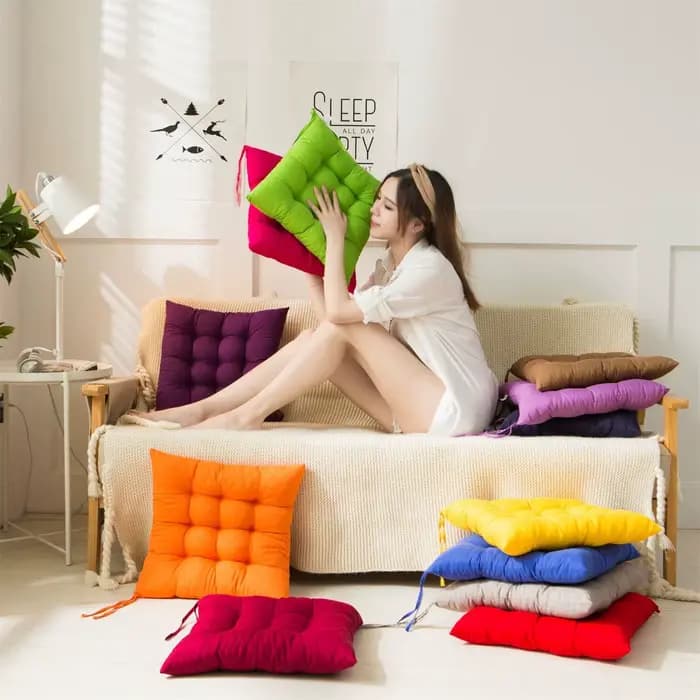 Coussin de siège souple pour chaise carrée