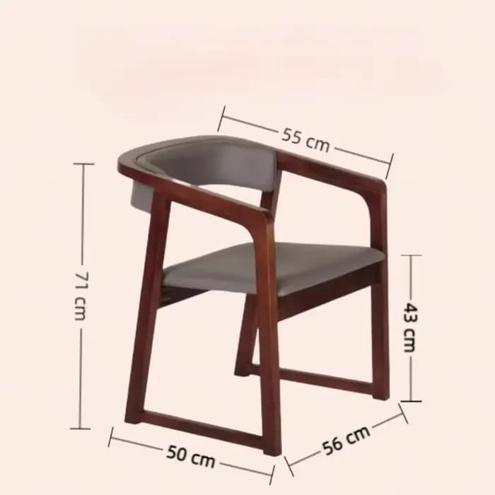 Accoudoir chaises de salle à manger nordiques marron design Bar