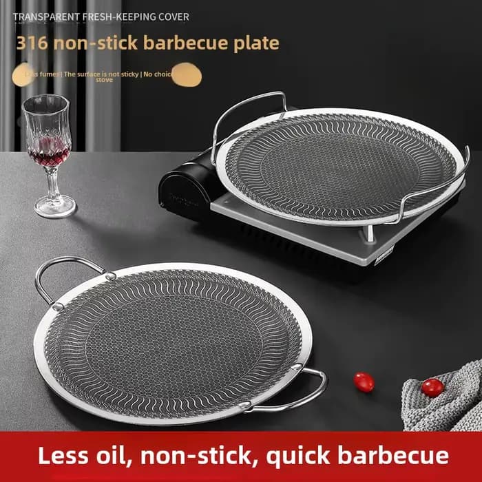 Plaque de barbecue en acier inoxydable pour la maison et l'extérieur