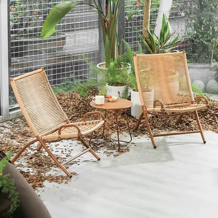 Chaise longue pliante d'extérieur