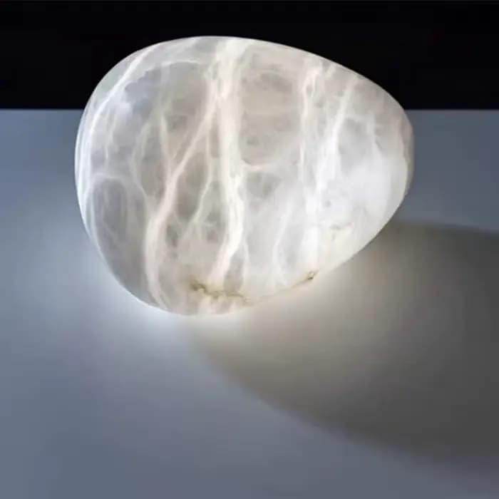 Lustre LED moderne de luxe en marbre irrégulier pour salon, suspension luminaire pour restaurant, chevet, bar, escalier