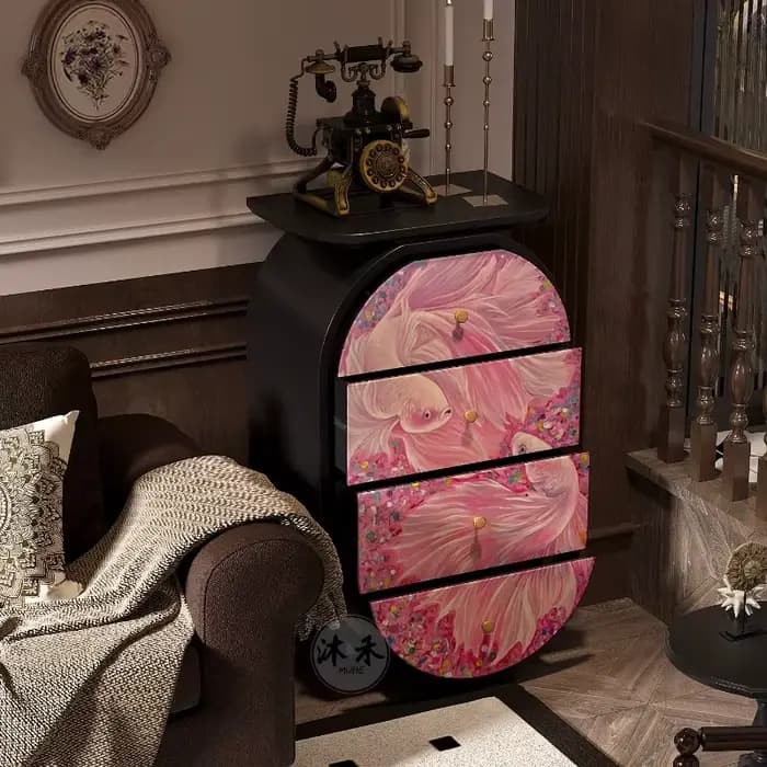 Meuble de salon nordique en bois massif avec tiroirs, armoire de rangement pour loisirs créatifs, meuble de chevet, meubles de café, meubles pour la maison, meubles gain de place