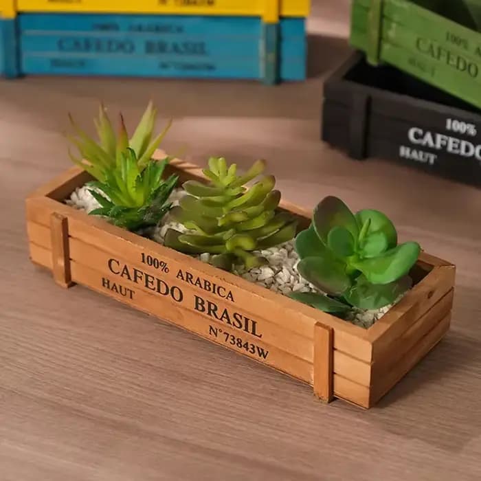 Pot de plantes de jardin rétro