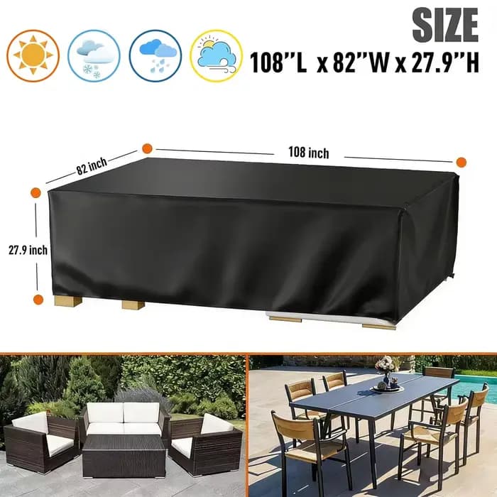 Housses pour meubles de patio imperméables