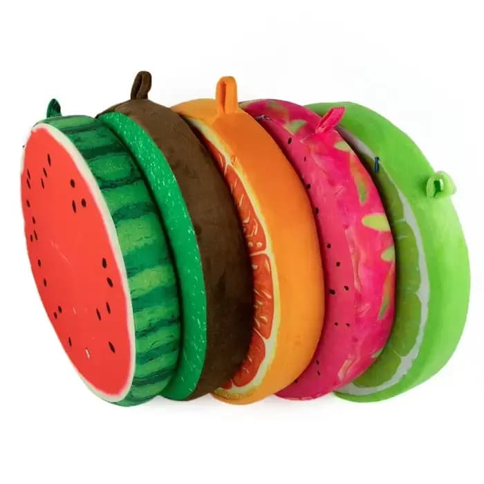 Coussin de siège rond en forme de Fruit