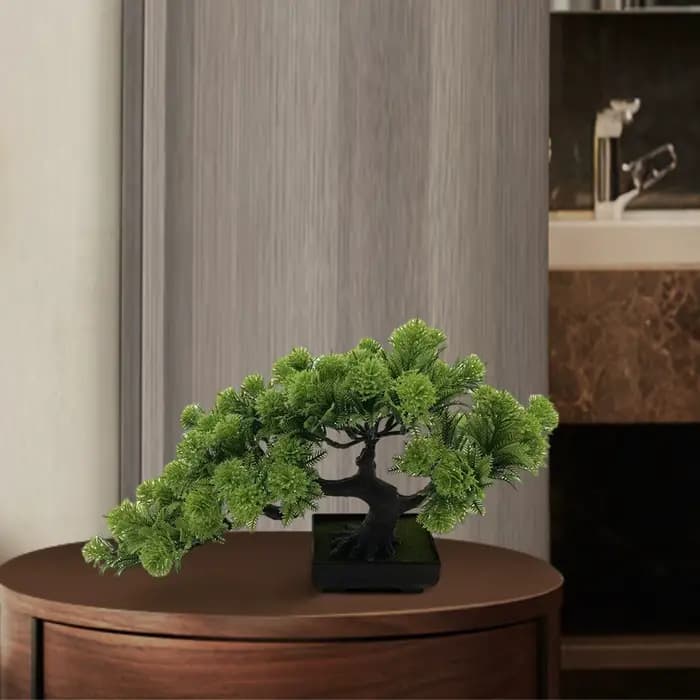 Simulation d'arbre de pin bonsaï artificiel