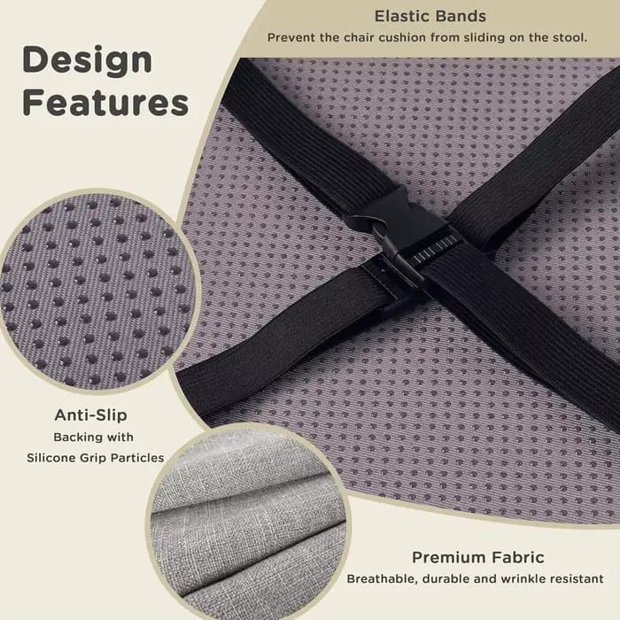 Coussin de siège de chaise rond avec boucles pour salle à manger, coussins 30x30cm pour cuisine, coussins de siège personnalisés pour maison, jardin, Bar, hôtel