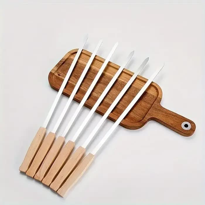 Moules de presse portables antirouille avec manche en bois, 8 pièces, 17 pouces de long