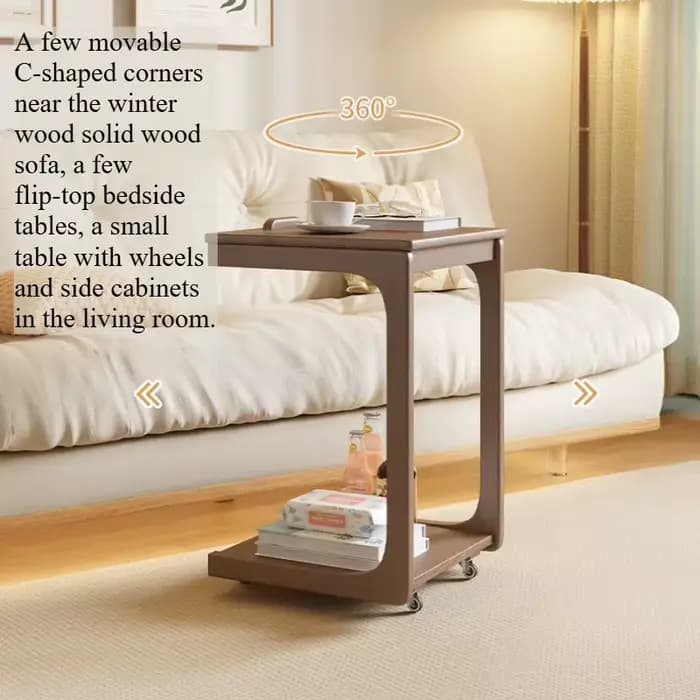 Table d'appoint en bois pour salon
