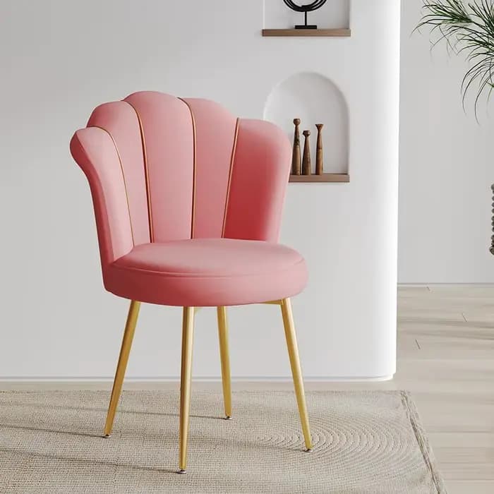 Chaise de maquillage nordique design avec dossier