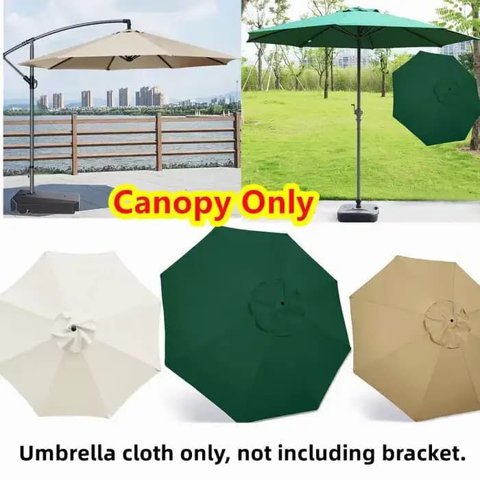 Tissu de rechange pour parasol d'extérieur (sans support de nervures)