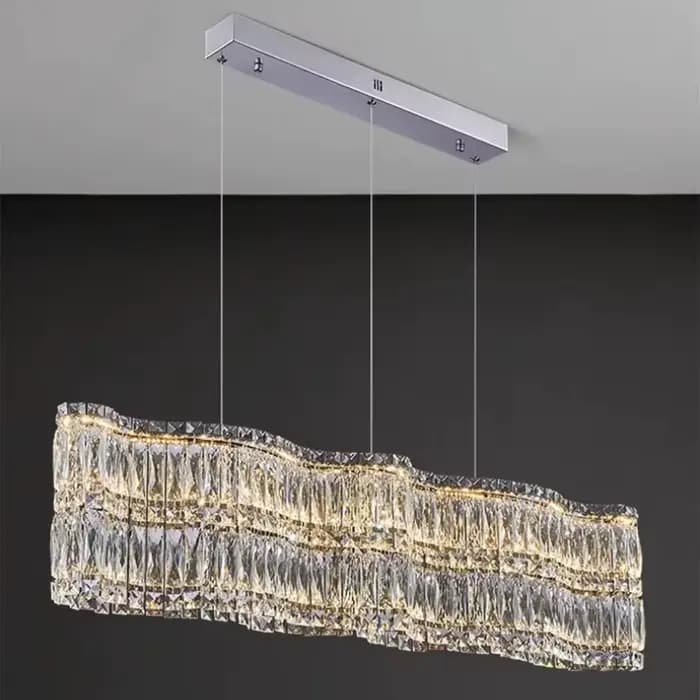 Lustre en cristal circulaire doré moderne pour salon chambre éclairage suspendu de luxe salle à manger lampes décoratives luminaire