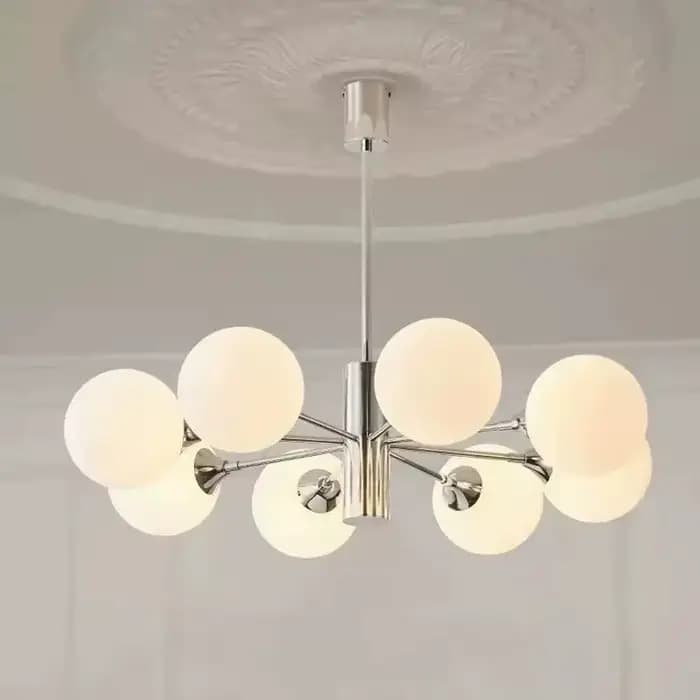 Lustre Bauhaus pour salon, chambre, bureau, salle à manger, style moderne minimaliste, créatif, lampes magiques en forme de haricot, style antique
