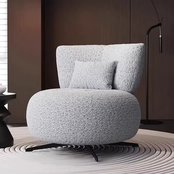 Fauteuil pivotant moderne et minimaliste de luxe