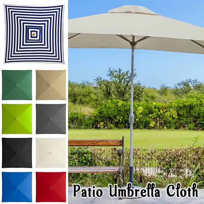 Remplacement de auvent de parapluie de Patio en porte-à-faux rectangulaire robuste 2x2M-couvercle supérieur de Parasol
