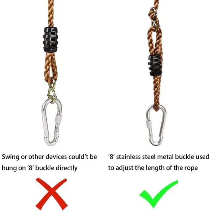 2 cordes réglables en nylon pour hamac