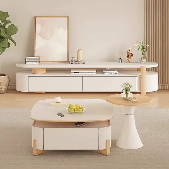 Table basse De luxe moderne carrée Glam ensembles minimalistes