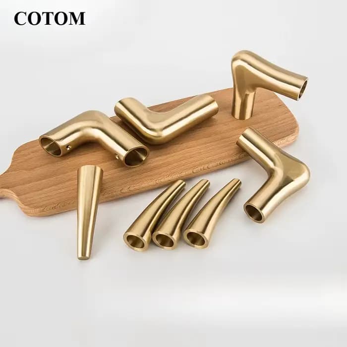 Tube de pliage en laiton pour meubles en bois, accoudoir, chaise, table, main courante, étagère en L durable, protecteur d'angle