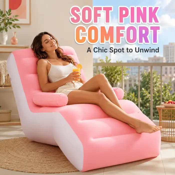 Fauteuil gonflable, canapé gonflable floqué portable