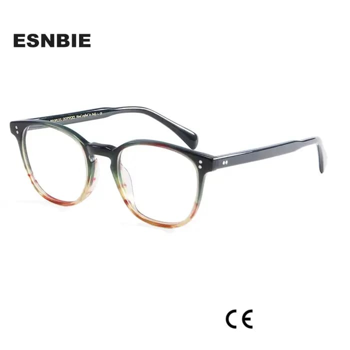 Monture De verre ronde en acétate De styliste Ov5345 pour homme, verres optiques, Vintage, moyenne, ovale, pour myopie, Oculos De Grau