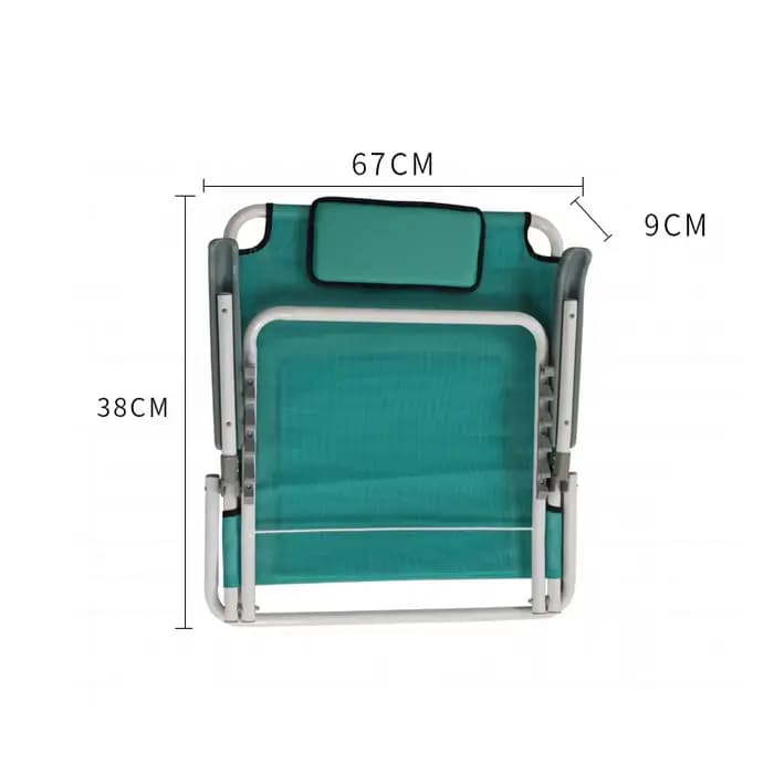 Chaise longue de plage pliante