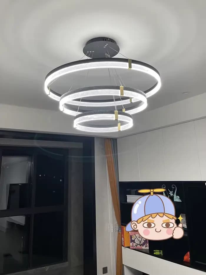 Plafonnier LED au Design Nordique Moderne et Créatif, Éclairage d'Nik, Luminaire Décoratif de Plafond, Idéal pour un Salon, un Restaurant ou une Chambre à Coucher