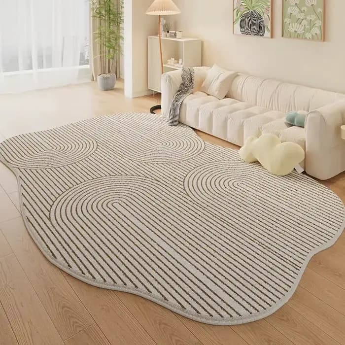 Tapis de salon Simple décor irrégulier