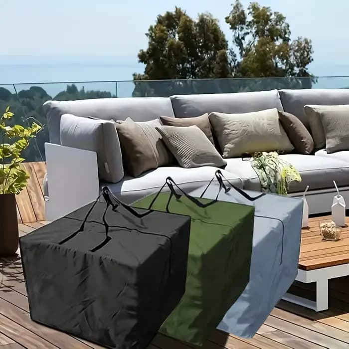 Sac de rangement pour coussins de patio extérieur
