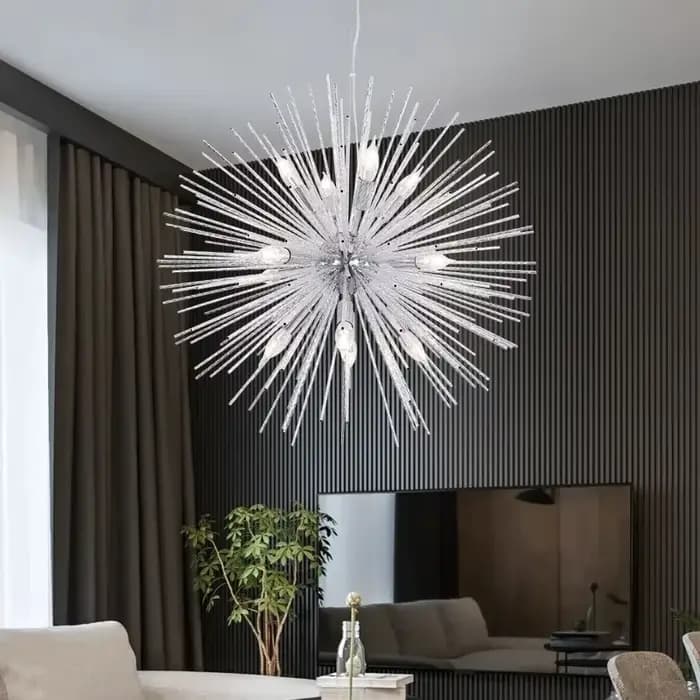 Lustres de plafond à LED dorés Ludeviation pour la décoration intérieure de la maison, salon, salle à manger, chambre à coucher, restaurant, lampe suspendue