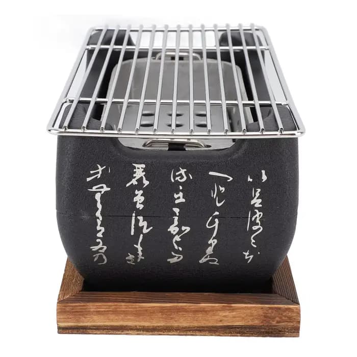 Poêle à Barbecue japonais rectangulaire au charbon de bois