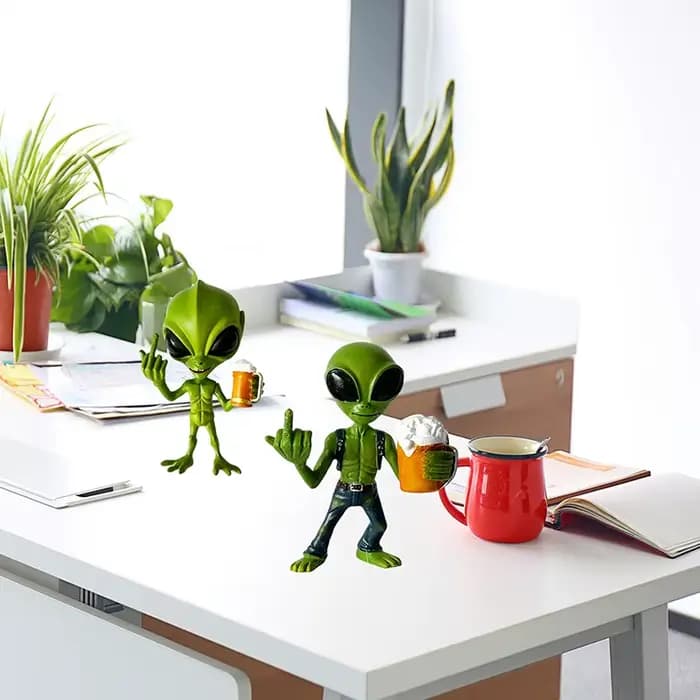 Statue d'alien en résine