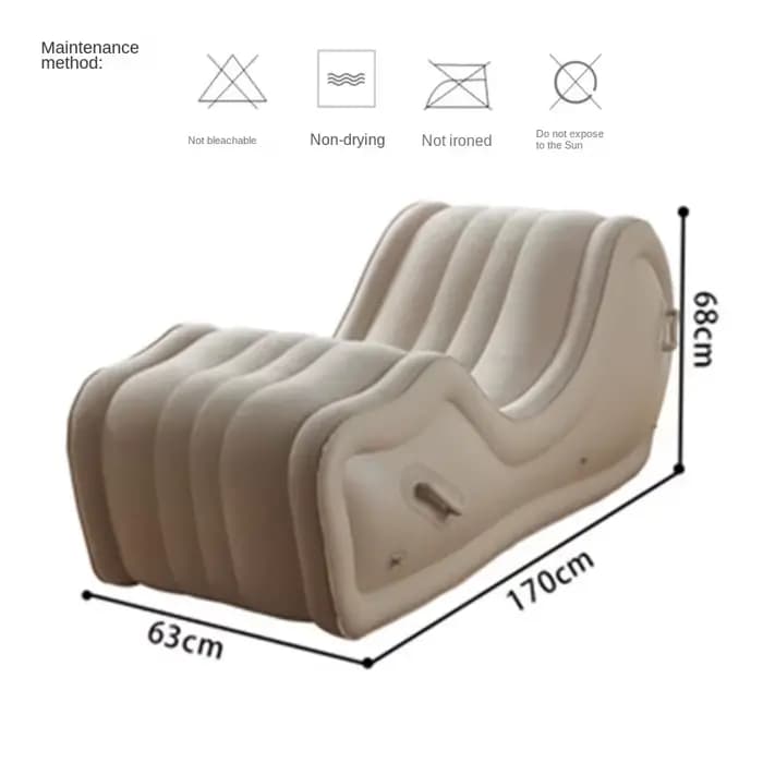 Canapé Gonflable en PVC à Coussin d'Air Portable