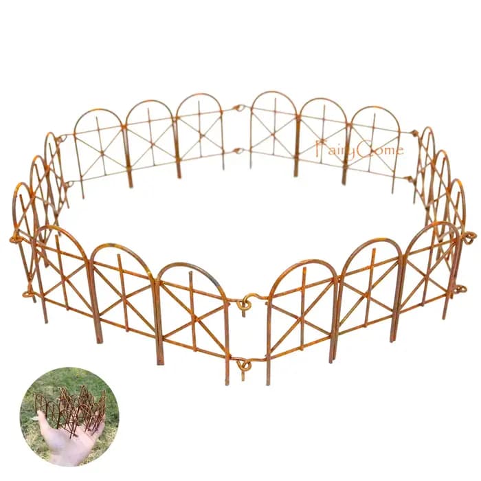 Clôture en métal l'inventaire pour jardin nickel é