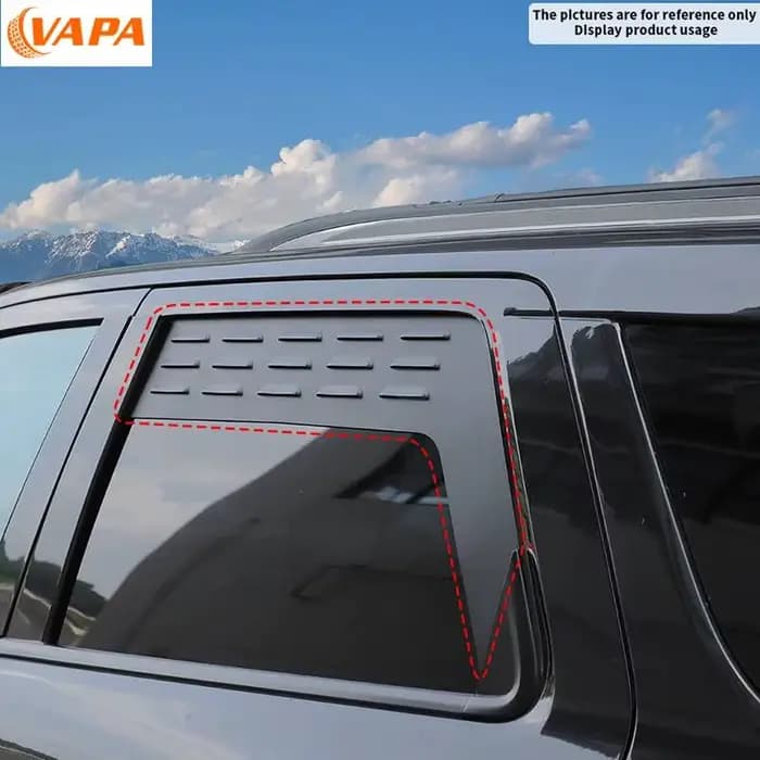 Panneau de ventilation décoratif pour fenêtre arrière de voiture, accessoires de camping, compatible avec Dodge Durango 2011 et Jeep Grand Cherokee 2011-2020
