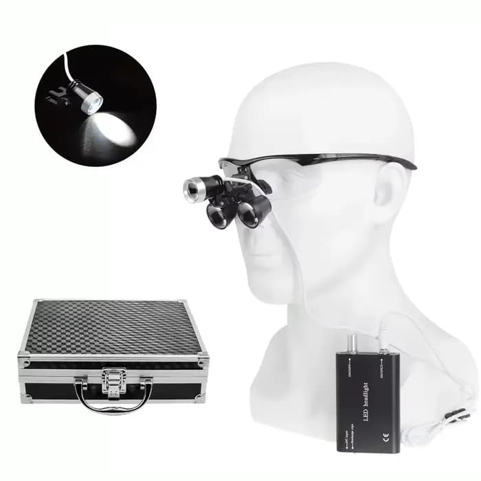 Loupes dentaires professionnelles 2,5X3,5X, loupe binoculaire chirurgicale avec lentilles en verre optique véritable pour dentistes et chirurgiens buccaux
