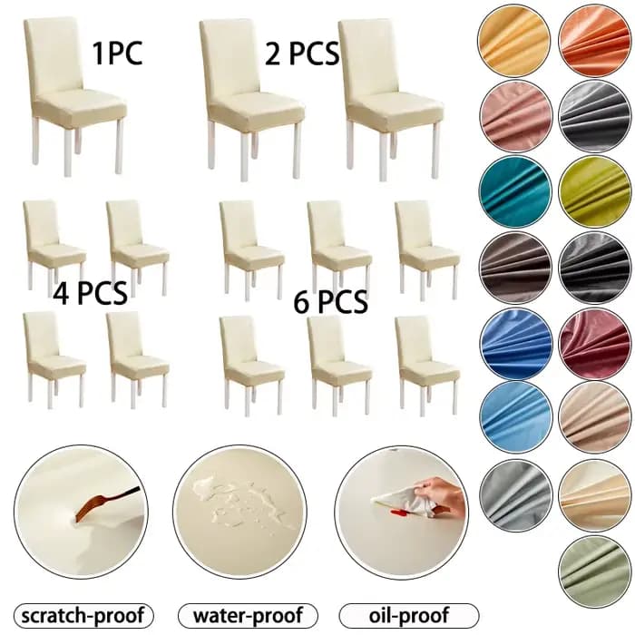 Housse de chaise en Faux cuir