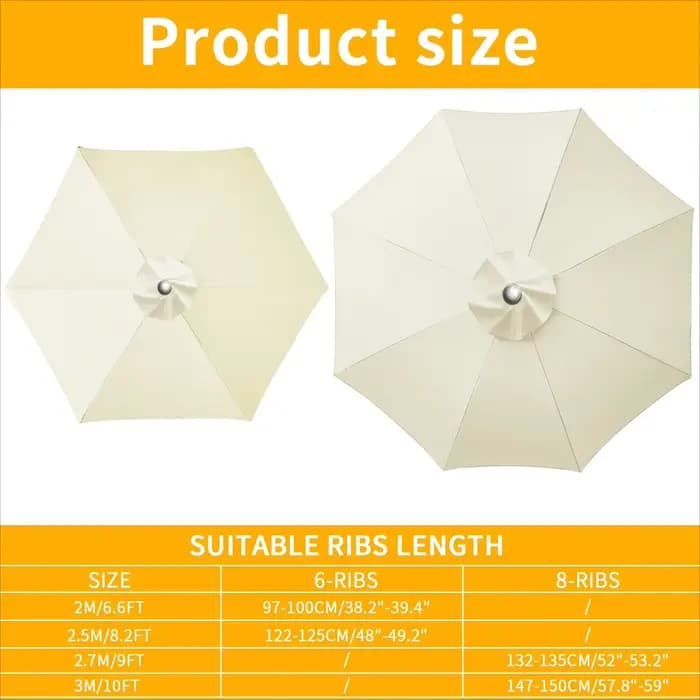Housse de remplacement pour Parasol