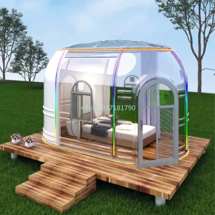 Dôme à bulles de luxe pour hôtel et complexe hôtelier en plein air