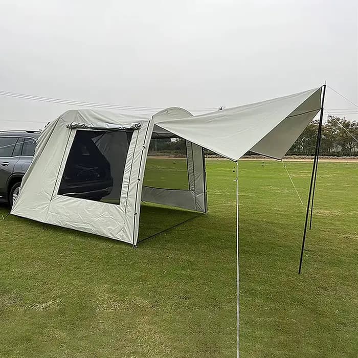 Tente de camion de voiture Tatpour camping, SUV, MPV, tente arrière de voiture, étanche, queue automatique, auvent, plage, pare-soleil, conduite autonome, 5-6