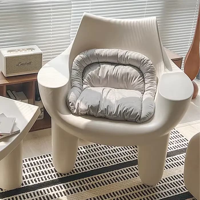 Canapé en plastique, chaises de salon modernes