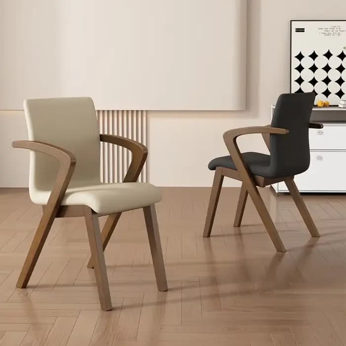 Accoudoir Chaises de salle à manger de luxe cuisine à la mode européenne