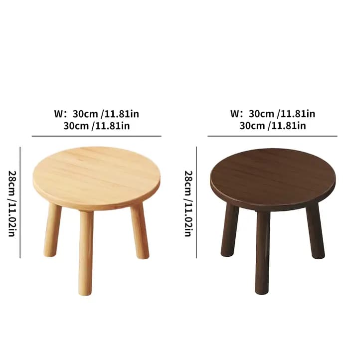 Tabouret rond en bambou 1 pièce pour salon et balcon
