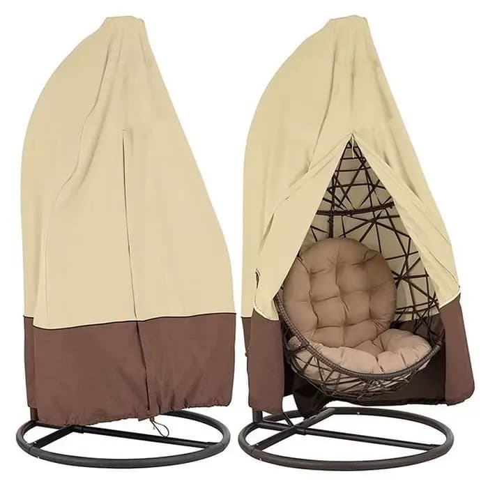 Confrontal Swing-Juste anti-poussière pour chaise à œufs avec fermeture éclair