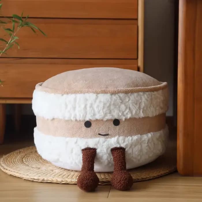 Pouf en forme de pain mignon