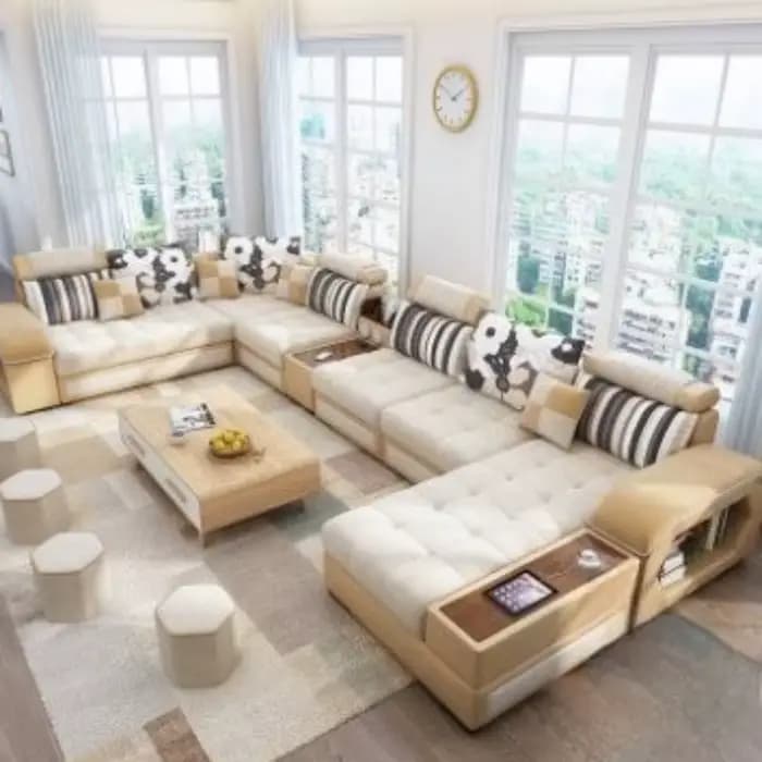 Adultes sol canapé salon minimaliste nordique appartement bras