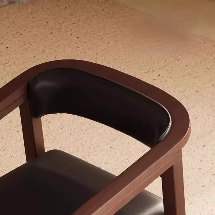 Accoudoir chaises de salle à manger nordiques marron design Bar