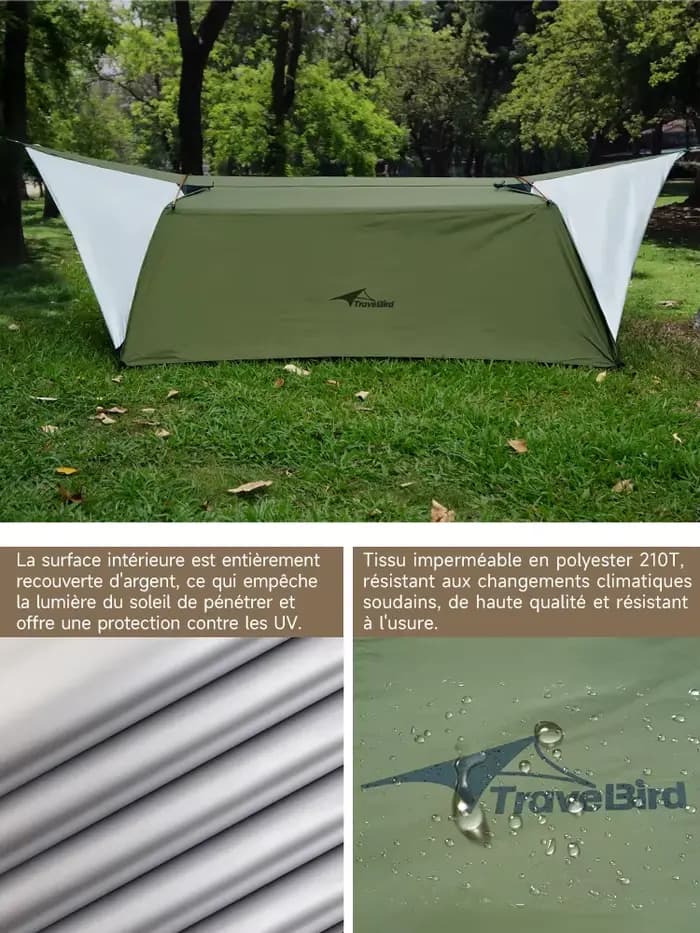 Bâche de hamac imperméable de 14 pieds