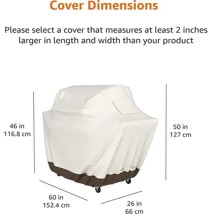 Hotte de Barbecue à gaz extérieure 210D grande BBQ Beige