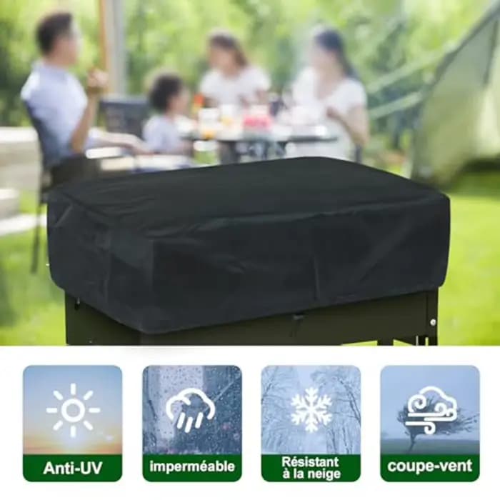 Housse de protection imperméable pour barbecue et plancha