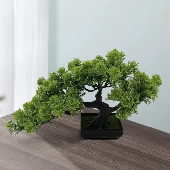 Simulation d'arbre de pin bonsaï artificiel